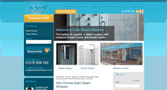 Desktop Screenshot of edensteamshowers.co.uk